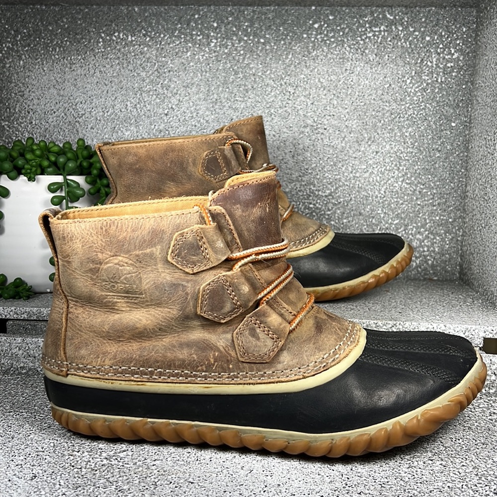 Sorel Waterproof Duck Boots Rain Boots Muck Boots Shoes Leather Size 9